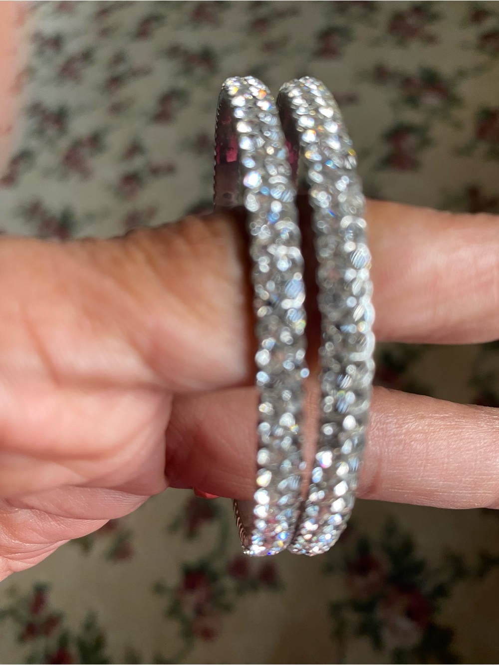 Crystal Pavé Silver crystal bracelet x2


 - Women Jewelry